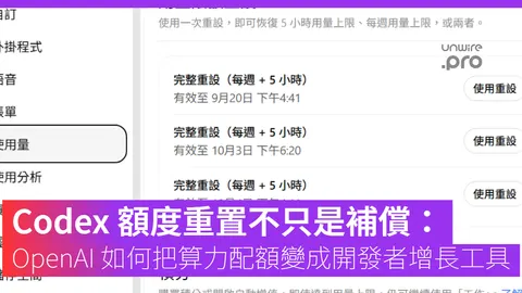 Codex 額度重置不只是補償：OpenAI 如何把算力配額變成開發者增長工具
