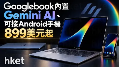 【Googlebook】內置Gemini AI、可接Android手機 899美元起（有片）