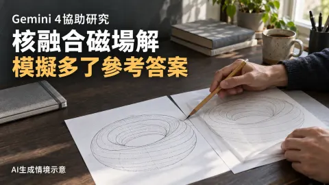 Gemini 4協助擴展核融合磁場解，讓模擬程式多了驗算基準